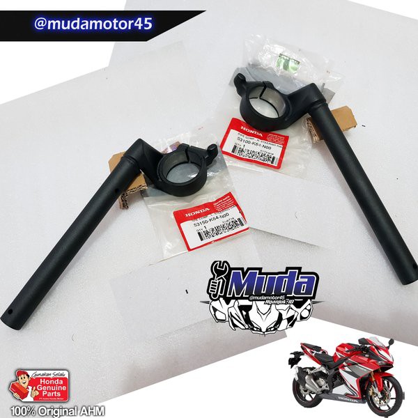STANG STIR CBR250RR 45MM KANAN OR KIRI 53100-53150-K64-N00 53100K64N00 53150K64N00 SEPASANG KEMUDI K