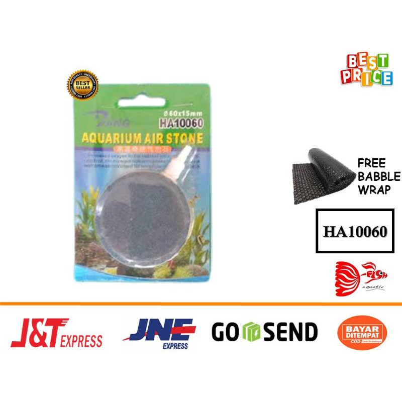 Batu Gelembung Udara Air Stone HA10060 Batu Aerator Aerasi 6 cm Murah