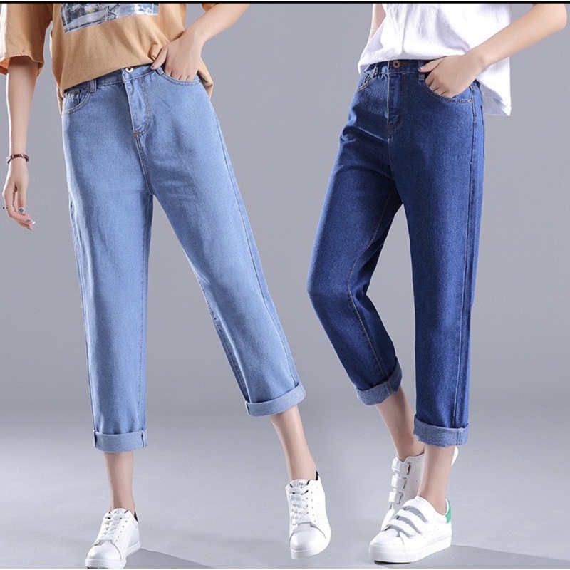 Summer Rivets Irregular Whisker Solid Color Cowboy Denim Pants TRENDINAO High Waist Jeans Womens 