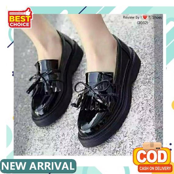Nadilastuff [Asli] Docmart Pita 'Bisa Cod' Loafers Pantofel Sepatu Wanita Ori Import Realpict Kualit
