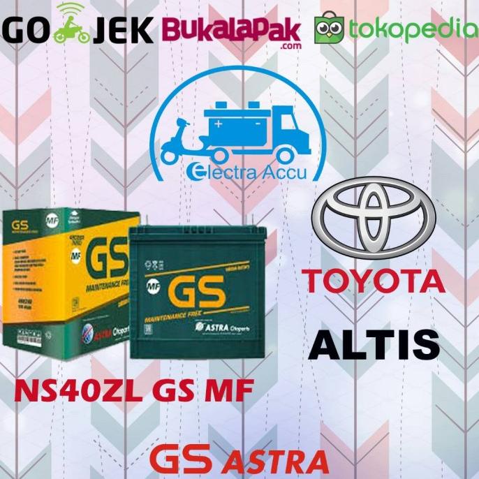 Aki Mobil Toyota Altis GS astra NS40ZL Aki Kering electra87 Kualitas Baik