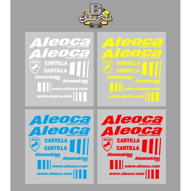 Sticker cutting aleoca CARTILLA timbul bahan reflective Sticker cutting aleoca CARTILLA timbul bahan reflective