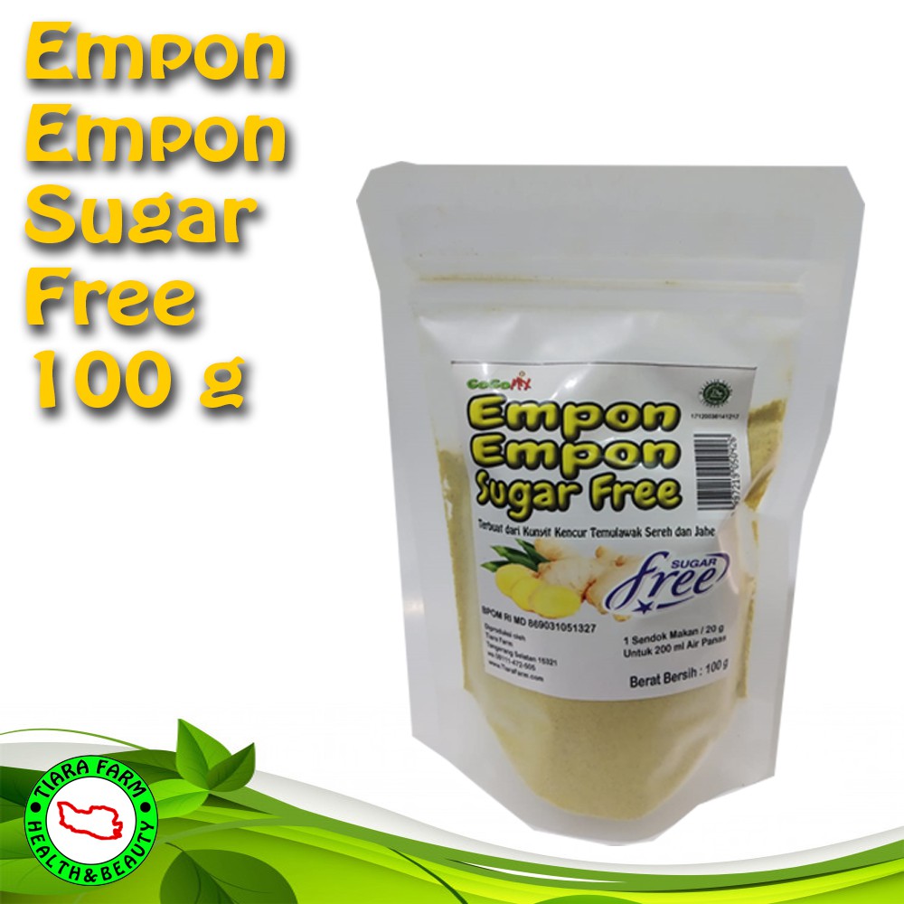 

Tiara Farm - Empon Empon Sugar Free 100 g (Tanpa Gula) - Gogomix