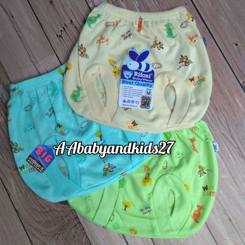 Rifani 3PC Celana Bayi Usia Newborn Full Print Lembut Berkualitas dan SNI