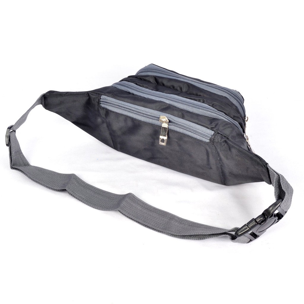 BAGCRUICERACC - Waistbag Pria Sport OVAL Kain Import 312-2