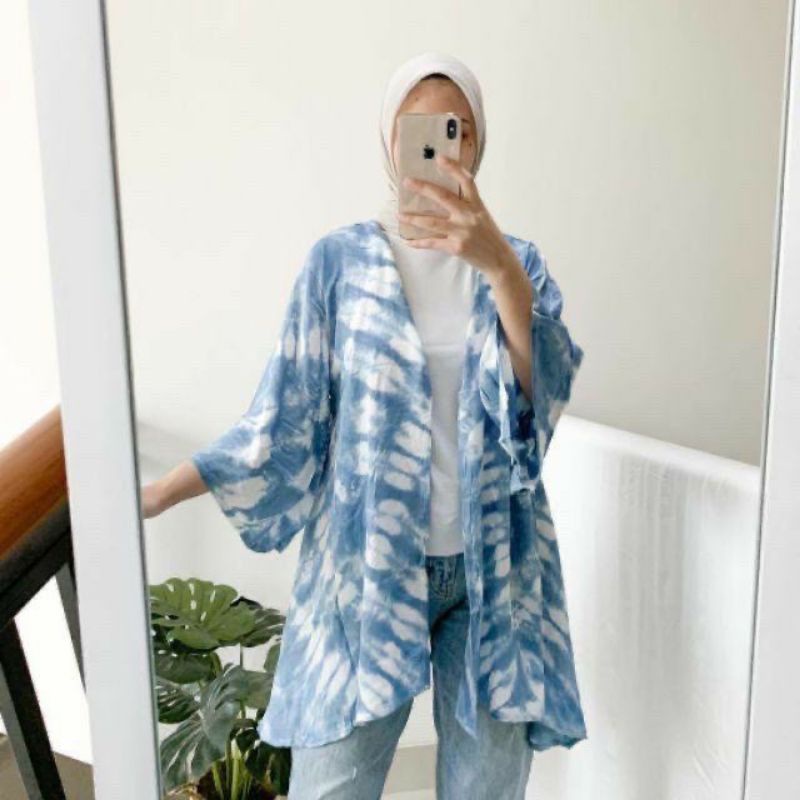 OUTER BATIK ORY SHIBORI Cardigan Wanita LENGAN