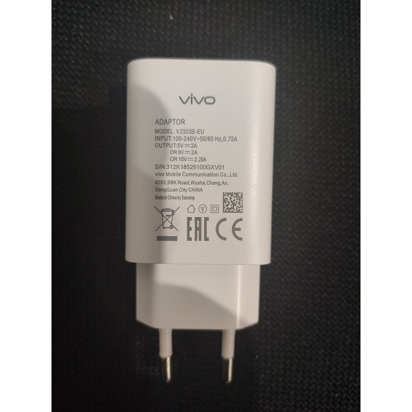 Charger VIVO 10V Fast Charging + Type-C Cable Original