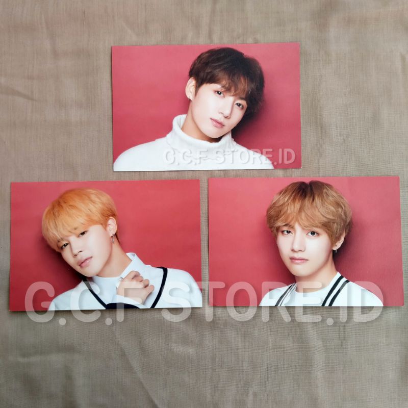 (READY) RARE POSTCARD BTS SHIBUYA 109 XMAS JUNGKOOK TAEHYUNG JIMIN