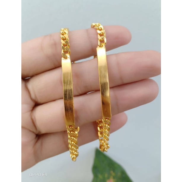 gelang koin lapis emas 22karat