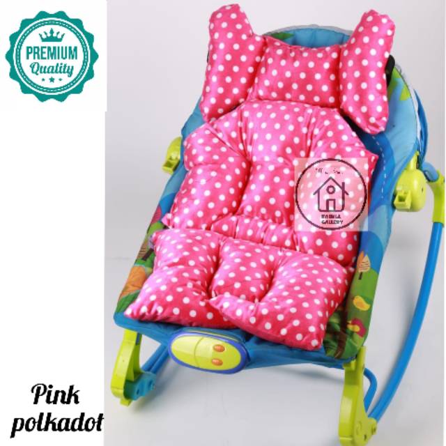 ALAS STROLLER UNIVERSAL STROLLER/ALAS CAR SEAT/ALAS BOUNCER BÀBY MOTIF PINK POLKADOT