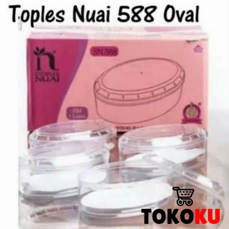 (WAJIB BELI BUBBLE)TOPLES KUE KERING OVAL NUAI SN 588/TOPLES OVAL 500 GRAM/TOPLES OVAL