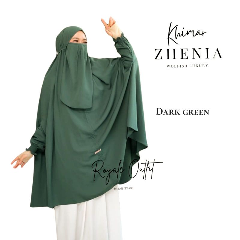 Zhenia khimar khimar untuk umroh khimar series wolfish