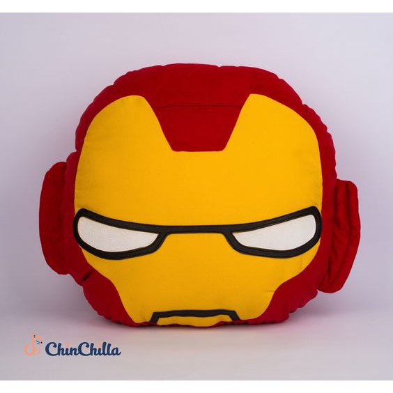 Bantal Karakter Superhero Bulat TERBARU/Boneka Spiderman Iron Man Hulk Captain America