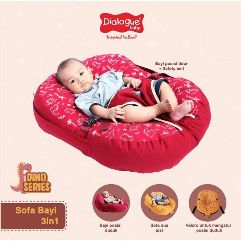 Sofa Baby Multifungsi 3in1 DIALOGUE Sofa Bayi Dino - Planet - Dino Fun - Baby Boo - DGK9221 DGK9222 DGK9223 DGK9224 DGK9305