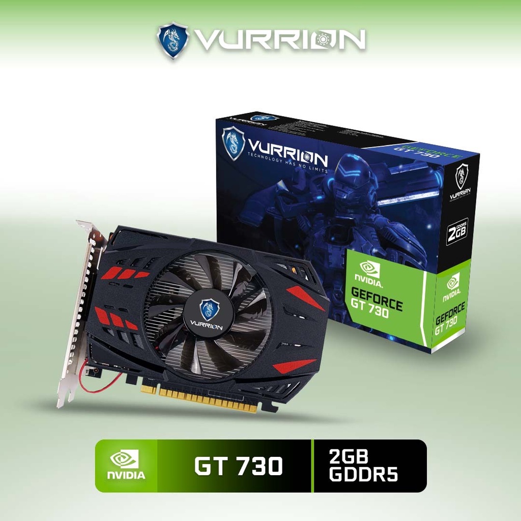 VGA AGS VURRION NVIDIA GT730 2GB GDDR5 64bit REAL CAPACITY