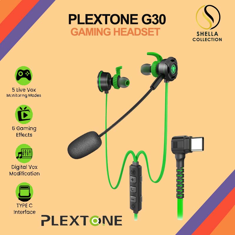 PLEXTONE G30 Headset Gaming Earphone mic  stereo bass Headphone