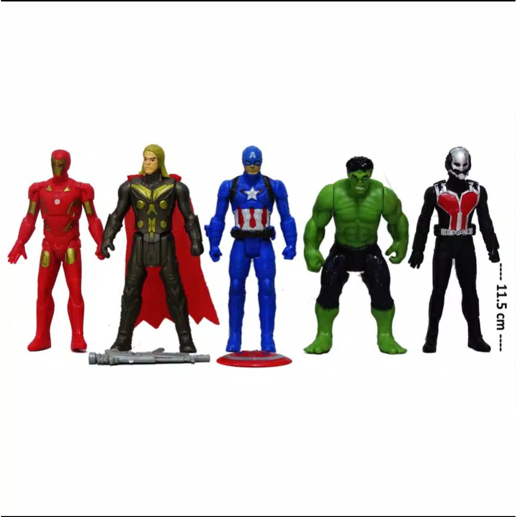 Miniatur Super Heroes + Senjata