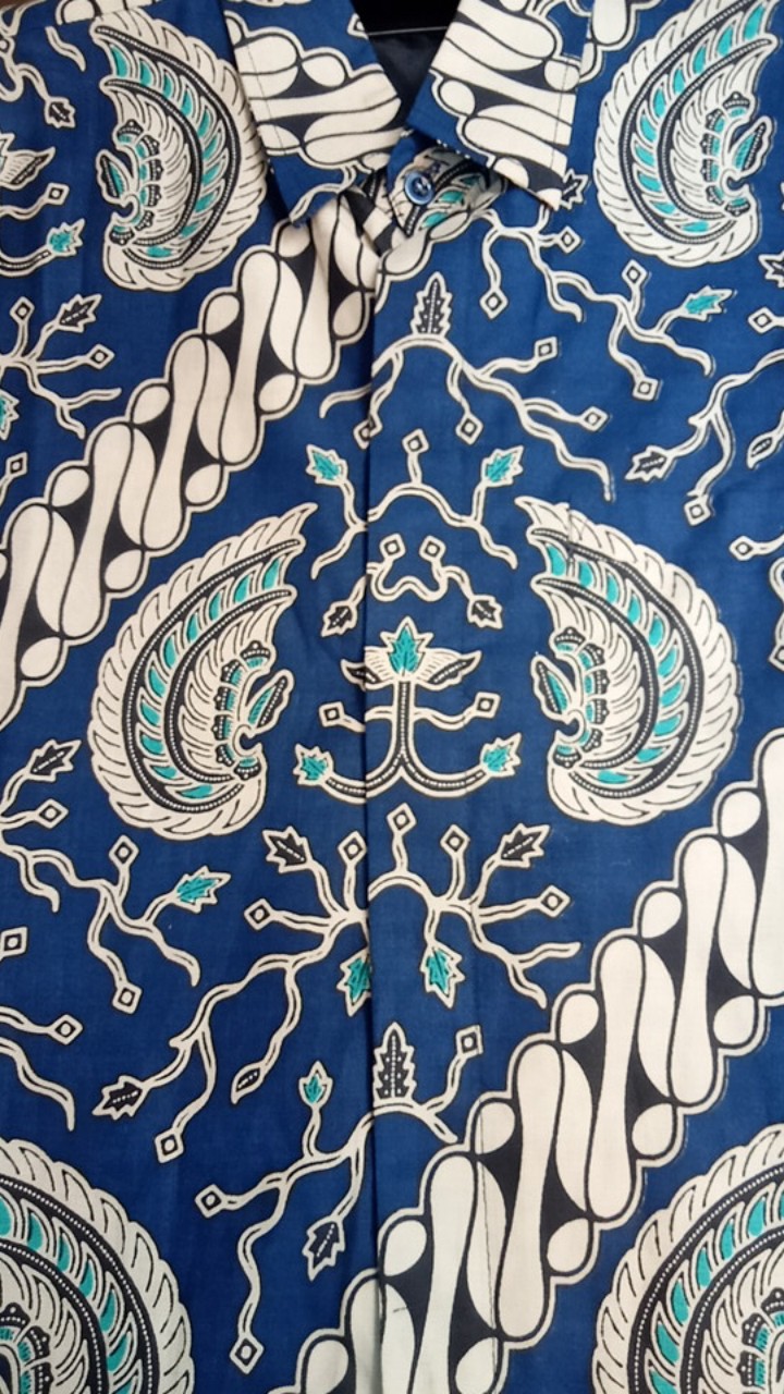 Kemeja Batik Pria Lengan Panjang Baju Batik Modern Bahan Katun Halus