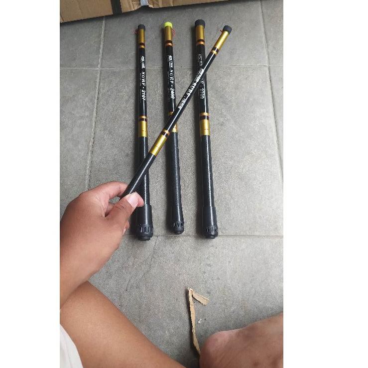 joran pancing tegek ruas pendek en surf   .