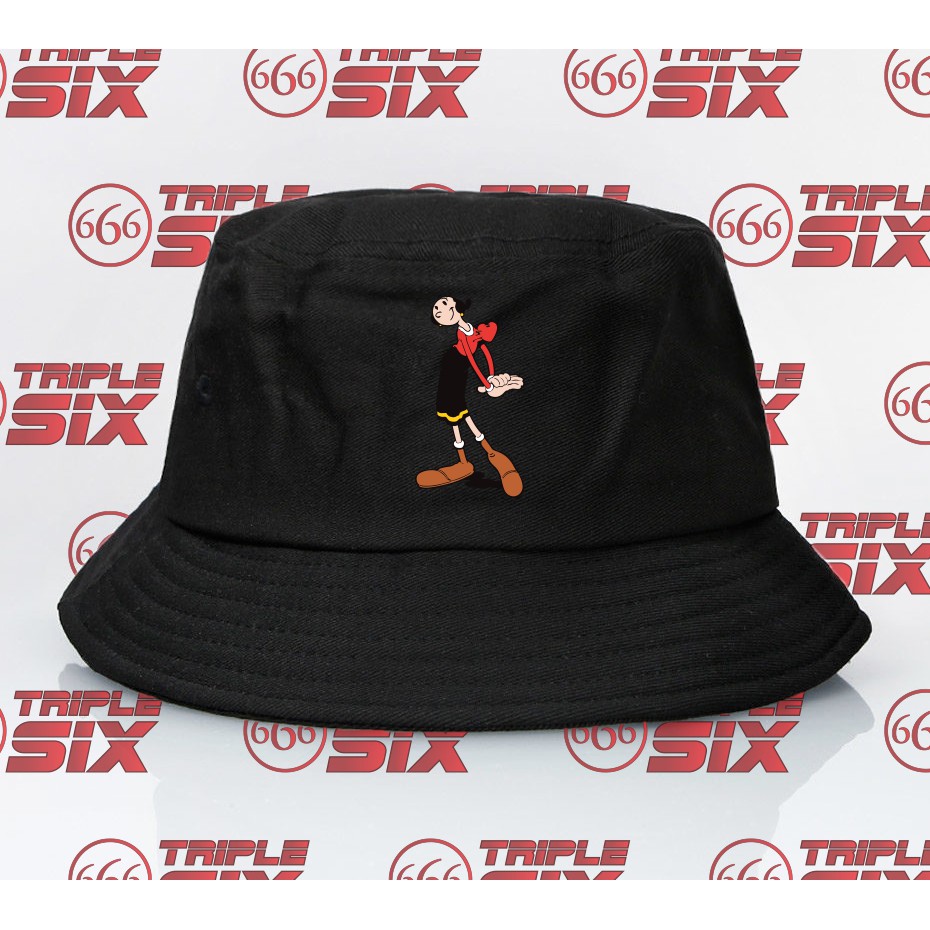 Topi bucket hat premium Olive OYL popeye the sailor man
