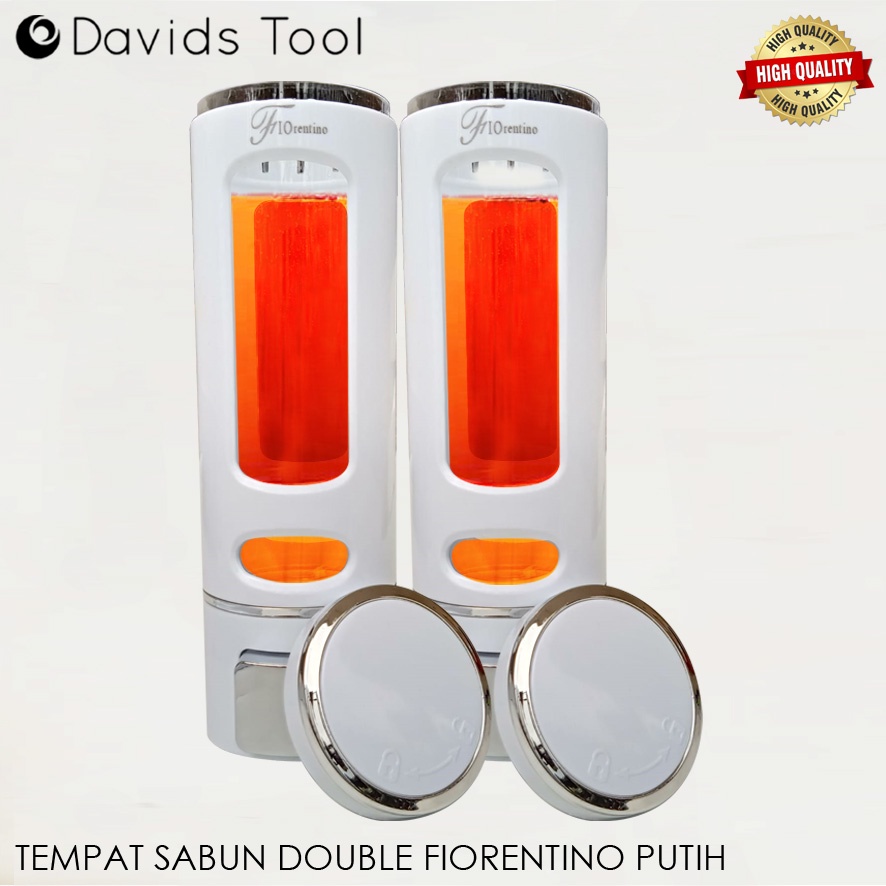 Tempat Sabun Cair Dinding Soap Dispenser Tempel Shampo Sampo Bulat Double Fiorentino F502B