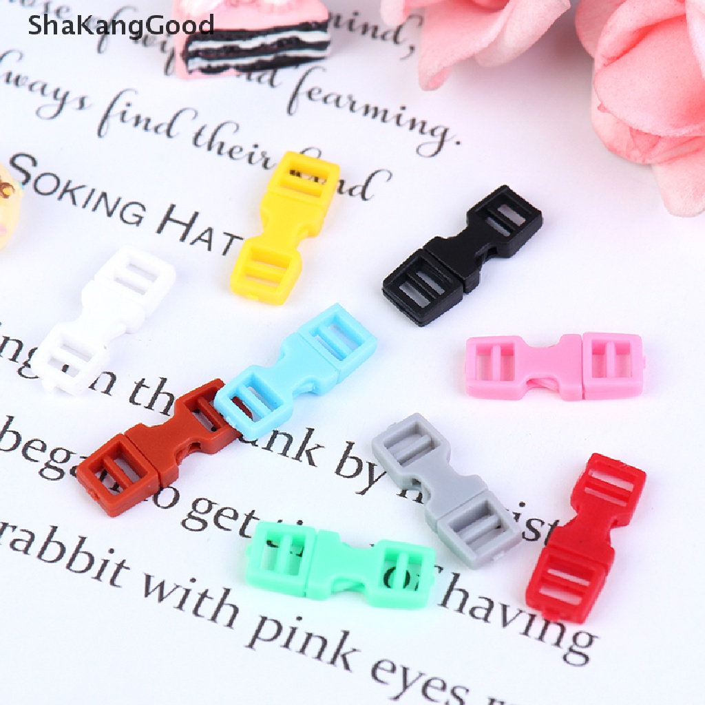 Skid 10pcs Gesper Mini Ukuran 4mm Untuk Aksesoris Tas Ransel / Gelang / Boneka DIY