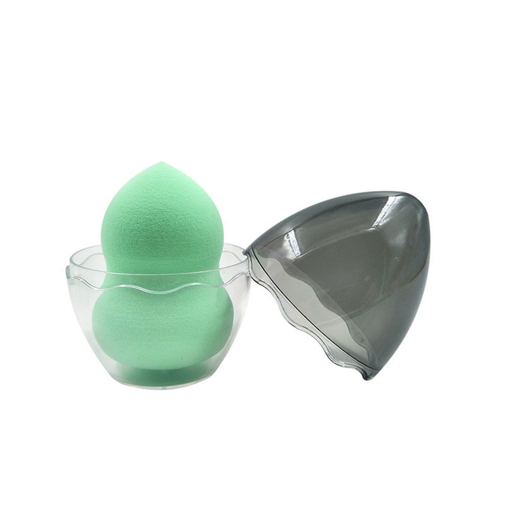 Ink Egg Puff Packaging Box Transparent Plastic Dustproof Beauty Gift Sponges &amp; Applicators