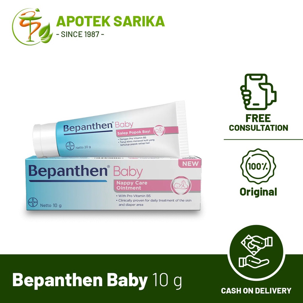 Bepanthen Salep Bayi Ruam Popok 10 gr / Salep Popok Bayi