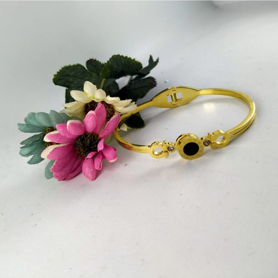 Gelang Bangle BVLGARI ROMAWI Titanium Gold Fashion Wanita BIG SELLER...GTB00007