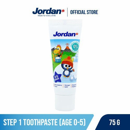 Jordan Kids Toothpaste Step 1 (75g) - Pasta Gigi