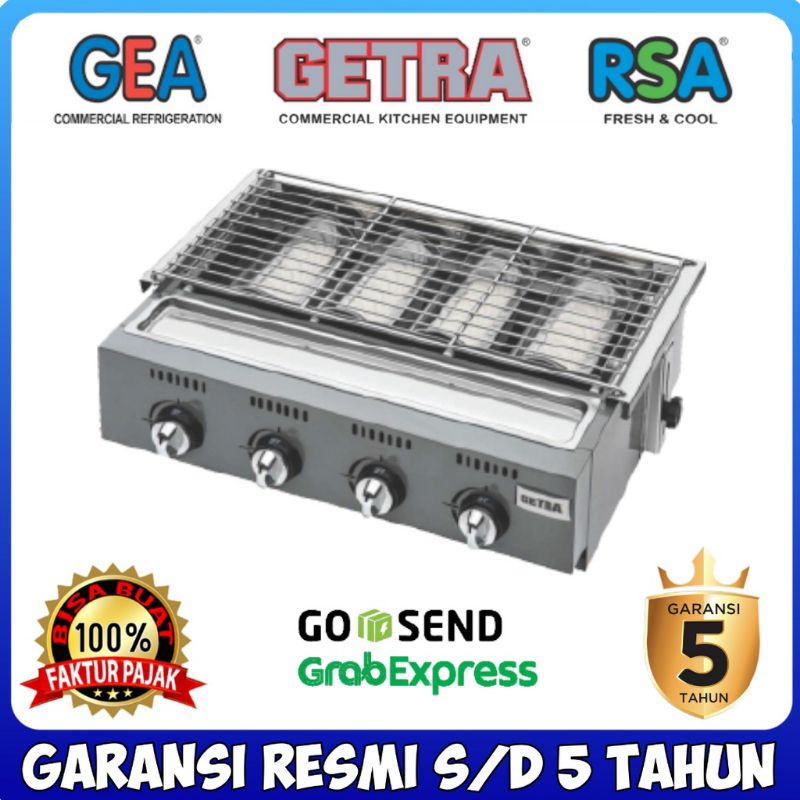 KOMPOR PANGGANG GAS GETRA 4 TUNGKU OL4B