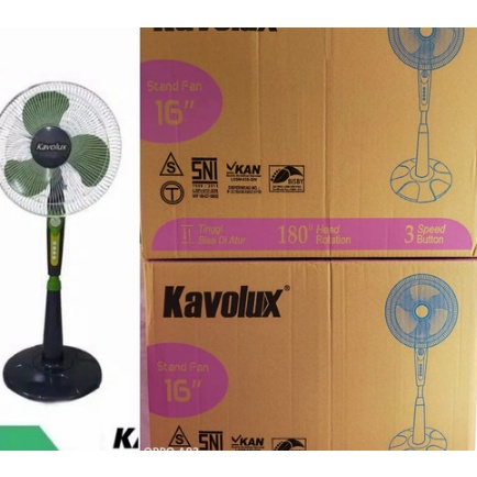 TRISONIC 1601/Stand Fan 16&quot; 50w 3 Speed Strong/Kipas Angin Berdiri OK***