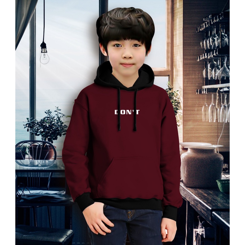 Jaket Anak Laki Laki/Jaket Anak Terbaru/Hoodie Anak Don't  Gaming Bahan Fleece Tebal 4-11 TAHUN