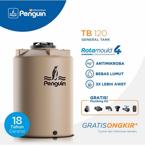 Tangki / Tandon / Toren Air merk Penguin tipe TB 120 (1200L)