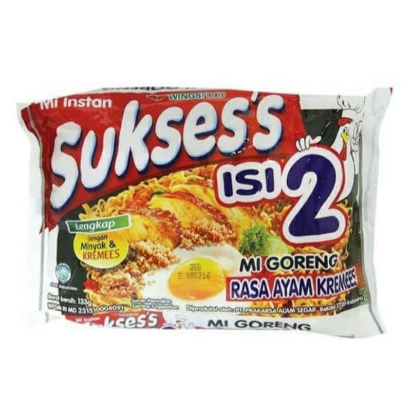 

Mie goreng sukses isi 2 rasa ayam kremes 133 gr