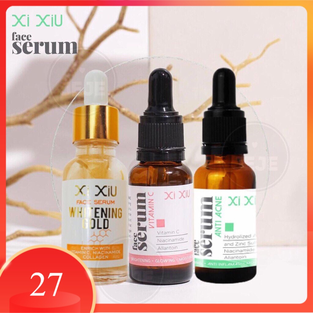 XI XIU Face Serum Vitamin C | Anti Acne | Whitening Gold 20 ml Vit C | XiXiu Serum I Xixiu Face Serum