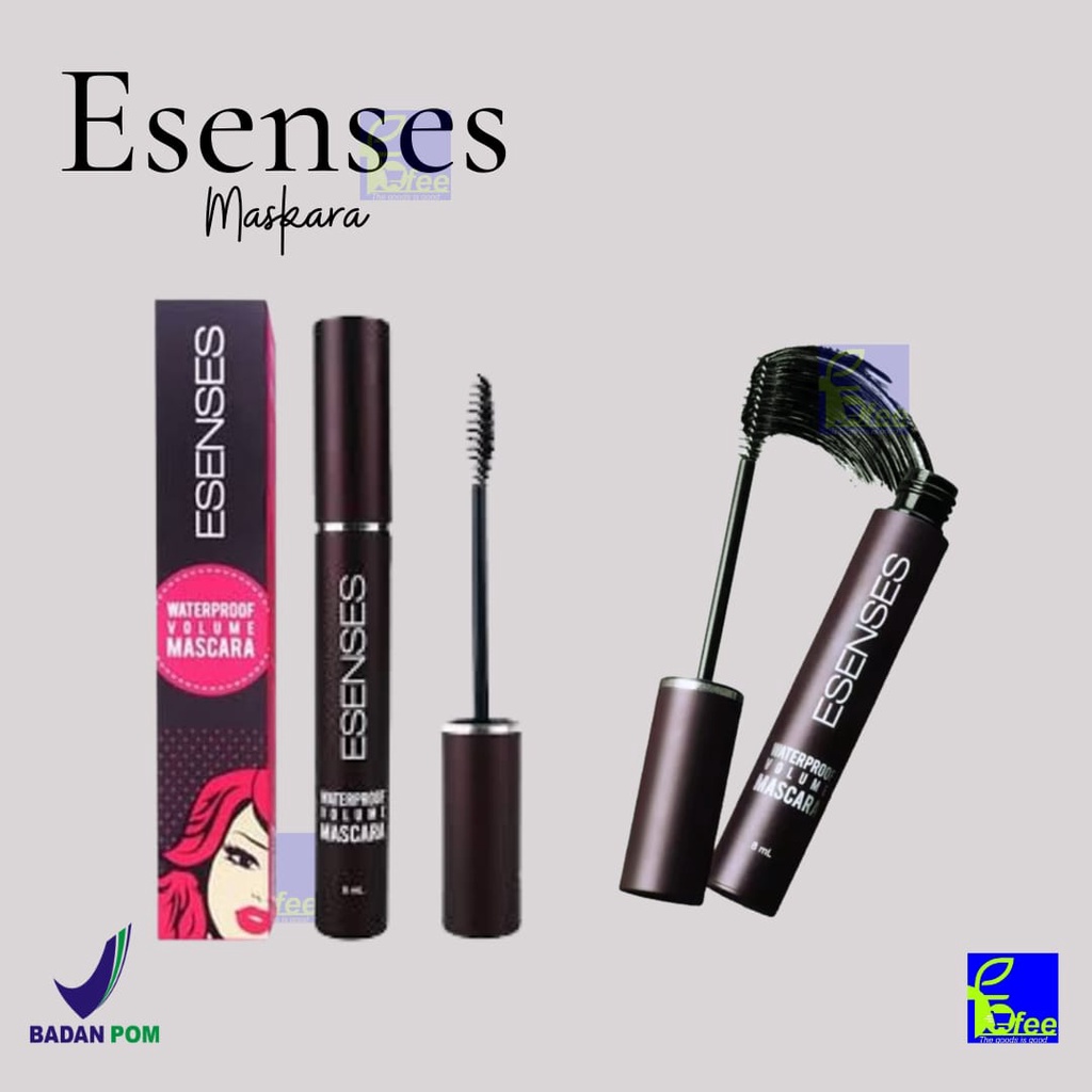 [LOCAL]] - Esenses Mascara Waterproof Evany Volume  BPOM  8ml Kode EM3