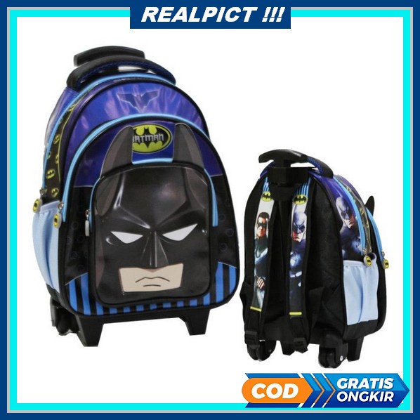 Utama Siswa Sekolah Trolley Sekolah Beban Pengurangan Tulang Belakang Perlindungan Anak Ransel Putri