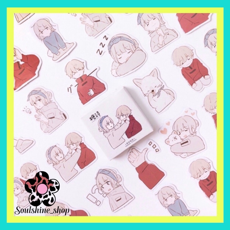 

45 Pcs Sticker Desain Kawaii Lucu