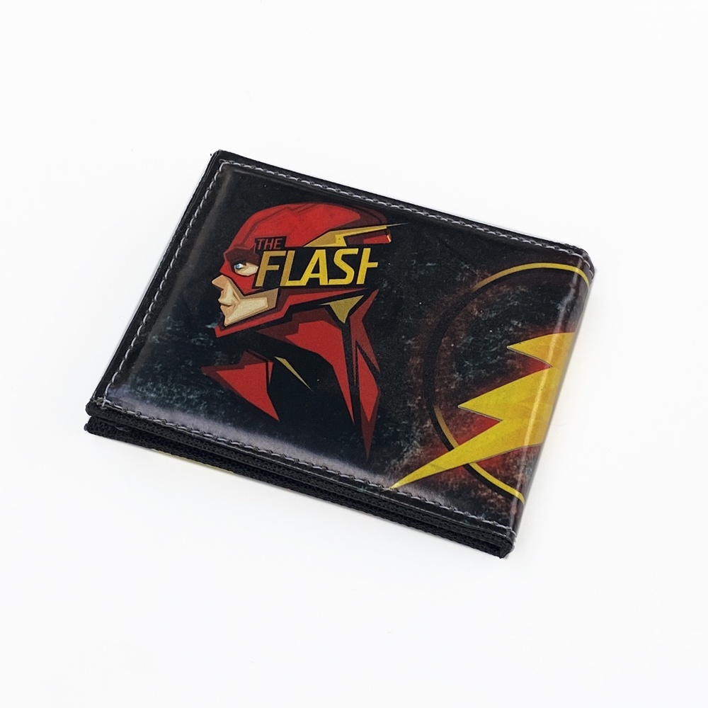 SHOPEE 6.6 SUPER SALE!! Dompet Anak Laki Laki Lipat Dua Dompet Anak Karakter Super Hero Flash F-30 Terbaru