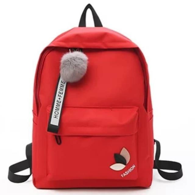 Ransel Wanita Pria Ransel SD SMP Kasual Perjalanan Sekolah Laptop Pria Multifungsi Tahan Air Tas Oxford Ransel Olahraga Luar Ruangan Hitam