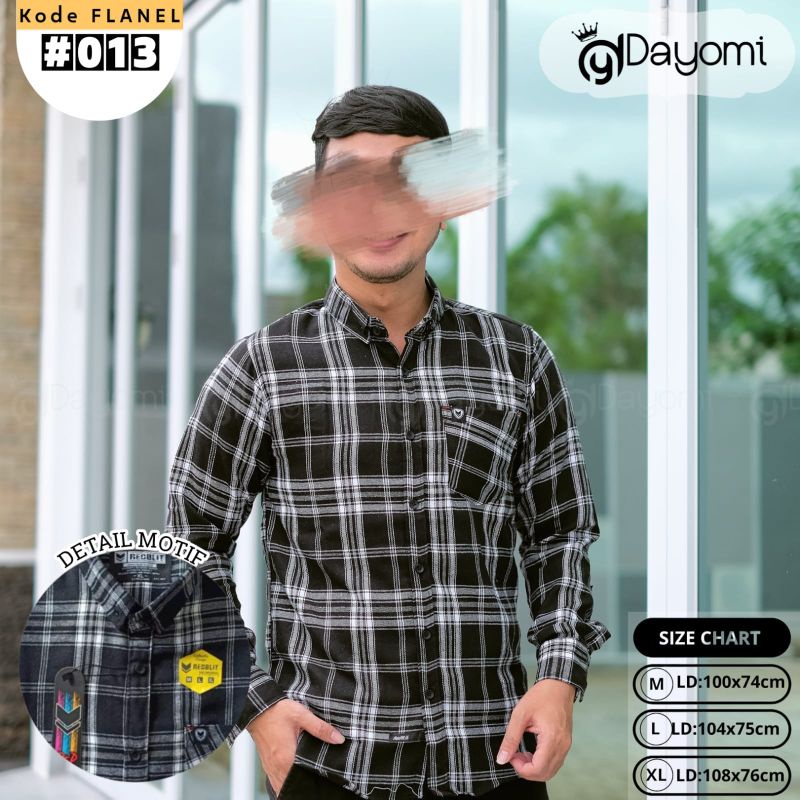 HEM FLANEL KOTAK-KOTAK LENGAN PANJANG