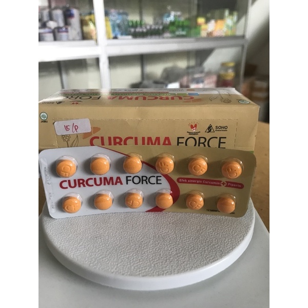 Curcuma Fct / Force Original-perstrip 12 tablet -memelihara fungsi hati dan suplemen makanan