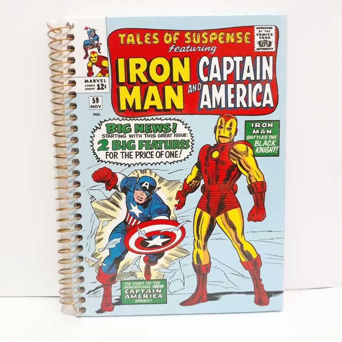 

Promo LIMITED MARVEL x MINISO Wirebound Book Iron Man Captain America SALE!!!