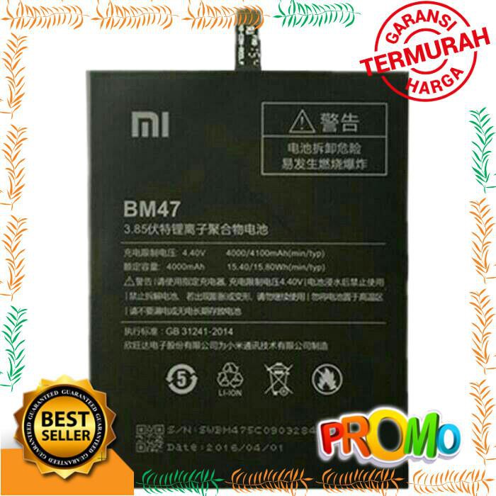 BATERAI XIAOMI REDMI 3 BM47 ORIGINAL BATERAI