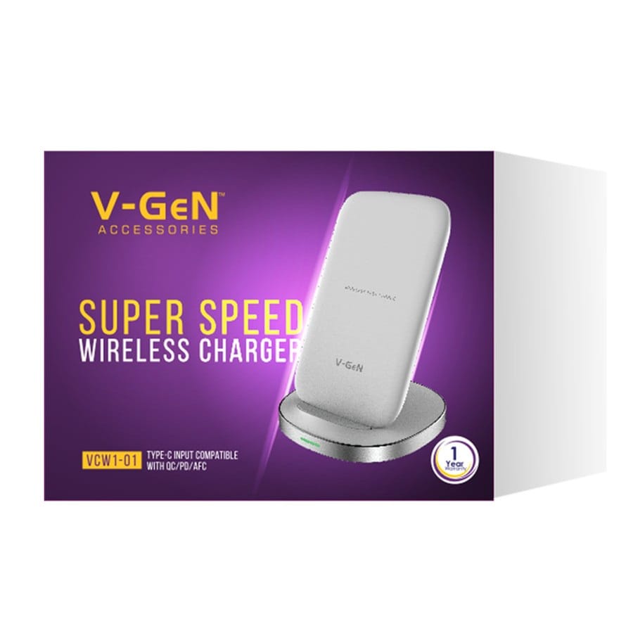 VGeN Charger Wireless Fast Charging VCW1-01 V-GeN Type C Input