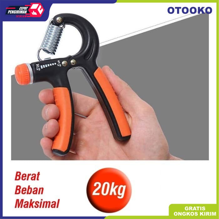 Hand Grip 5 - 20kg Adjustable HandGrip Alat Fitness otot Lengan