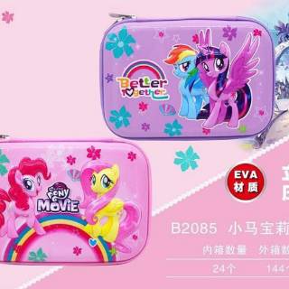 SMIGGLE KOTAK PENCIL PENCIL CASE 6D EMBOS FROZEN UNICORN  