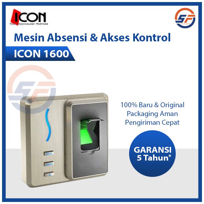 Mesin Absen dan Akses Kontrol Pintu ICON 1600 Mesin Absensi