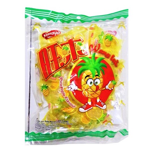 Permen Imlek Jeli Nanas Nenas / Naraya Wang Lai Pineapple Jelly Candy 400g Import Impor Cemilan Snac